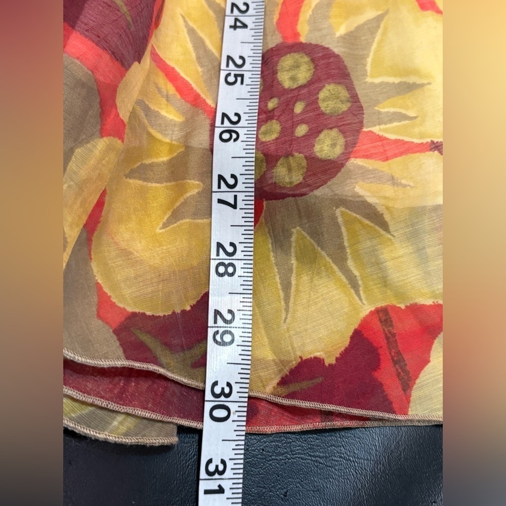 Nic & Zoe 12 SUNFLOWER Skirt Lightweight Tencel Blend Lined - Picture 9 of 9